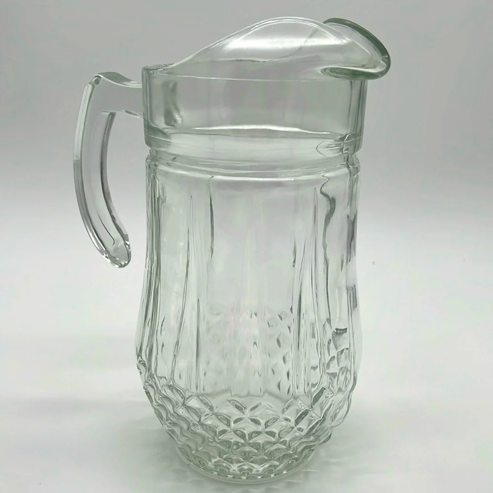 Gibson Home Brunson Glass Pitcher - Diamond Pattern